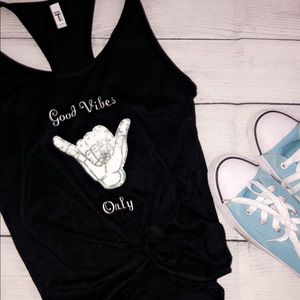 GOOD VIBES RAZOR BACK TANK